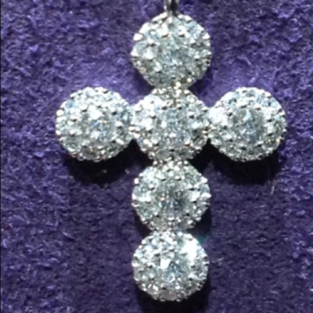 Diamond cross pendant